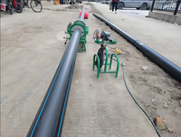 Tuyaux en plastique perforés en polyéthylène PE100 HDPE de 4 pouces, haute pression, pour l'alimentation en eau, le drainage, les eaux usées, l'irrigation, le gaz