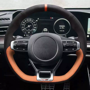 Housse de <span class=keywords><strong>volant</strong></span> de voiture universelle en cuir PU antidérapante 38 cm à prix abordable - Product Image 4