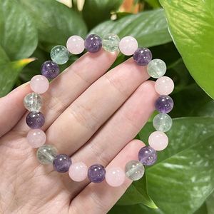 Pulsera de Piedra Natural con Cuentas de Vidrio Coloridas para el Chakra de la Garganta, Condiciones de Pago Flexibles para Mayoristas, Soporte para Lotes Mixtos - Product Image 5