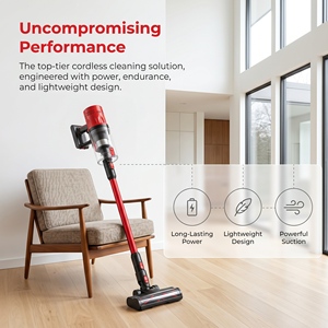 PV20 Cordless <b>Handheld</b> <b>Vacuum</b> Cleaner 27KPa Strong Suction Rechargeable for Home Pet Hair - Product Image 3