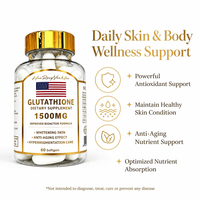 Compléments de santé personnalisés : Gélules puissantes de glutathion et de vitamines pour un blanchiment cutané, absorption améliorée