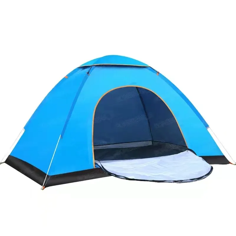 1 - 2 Person Outdoor Automatic Double Deck Camping Tent Backpack Sun Shelter Open Up Tent For Hiking Speed-open Beach Tent