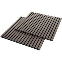 Panneaux muraux acoustiques nouvellement arrivés Grille de barre en bois Panneau insonorisant Latte de bois forwall