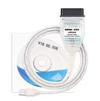 Câble de diagnostic Mini VCI FT232 J2534 V18.00.008, scanner automobile OBD2 compatible avec Toyota Lexus TIS Techstream