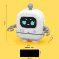 Sello Personalizado con Nombre de Robot para Niños, Sello Automático Fotosensible, Impresión Digital Multicolor, Papelería Escolar Bonita