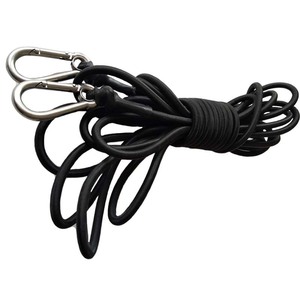 Corde élastique en nylon 5 cm x 15 m avec mousquetons en acier inoxydable 304 pour activités de plein air et utilisation en bateau - Product Image 3