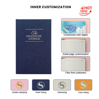 Carnet de prières A5 en tissu de lin noir à couverture rigide, avec impression personnalisée et estampage à chaud, vente en gros pour fabricants