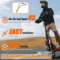 MODTEK 43KM/H ZT3 PRO Modulo di Sblocco Velocità con Chip di Regolazione Rapida, Avvio a Zero Velocità, 3 Modalità di Guida per Ricambi Scooter Ninebot Segway ZT3