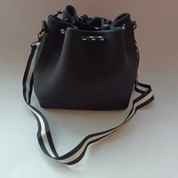 Sacs à bandoulière unisexes pour femme, fermeture à cordon, bretelles, sac seau à grande capacité, motif nœuds, polyester durable