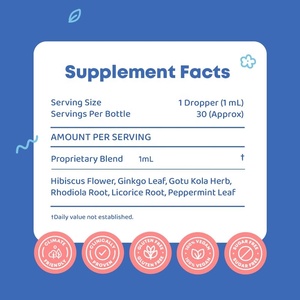 Kids Focus Drops Supplément liquide pour déficit d'attention pour la concentration Attention Personnalisation de la mémoire cérébrale - Product Image 4