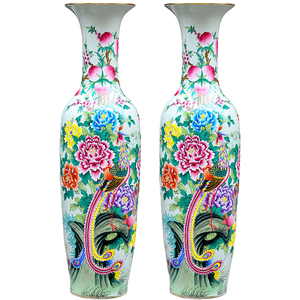 Vase d'intérieur en porcelaine de Noël double de luxe pour décoration de la maison moderne Grand vase décoratif en céramique Argile Minimaliste Céladon - Product Image 3