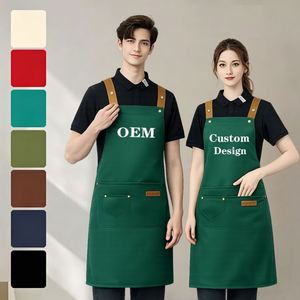 Delantal de Lona Impermeable Personalizable, Delantal sin Mangas de Poliéster, Resistente al Aceite, Antiestático, Ajustable para Camareros y Carpinteros - Product Image 2