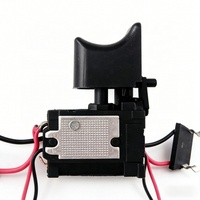 Interrupteur de contrôle de vitesse pour perceuse sans fil 7,2 V-24 V avec petite lumière, pour batterie au lithium