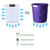 Hoomall mesh — kit d'extraction de glace pour herbes, 5 gallons, 8 sacs