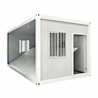 Bâtiment modulaire préfabriqué en acier léger, économique, facile à assembler, avec aménagement personnalisé, maison conteneur pliable pour commerce et résidence