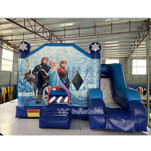 Château <span class=keywords><strong>gonflable</strong></span> combiné robuste Frozen Bounce House pour fêtes d'enfants et divertissement commercial - Product Image 1