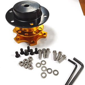 Kit Adattatore Mozzo Volante a Sgancio Rapido Scanalato Universale in Alluminio per Volanti da Corsa, Adatto per Aftermarket - Product Image 4