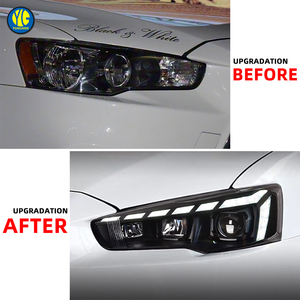 YU GUANG per mitMitsubishi <span class=keywords><strong>Lancer</strong></span> luce per auto a 2009 2016 fari per auto Upgrade A4 stile faro di testa spina e lampada da gioco - Product Image 3