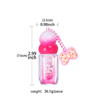 Baume à lèvres hydratant original, huile à lèvres brillante, gloss repulpant exfoliant rose