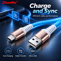 ZhonNa Kabel USB Mikro Pengisian Cepat Sinkronisasi Data untuk Ponsel Samsung Xiaomi USB C Instrumen Analisis Pengujian Suku Cadang Aksesori Pro