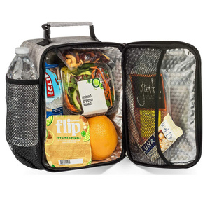 Custom Thickened Aluminum Foil Portable Thermal Insulated Lunch <b>Cooler</b> Bag for Adults Durable Insulated Lunch Bag <b>Ice</b> <b>Packs</b> for - Product Image 1