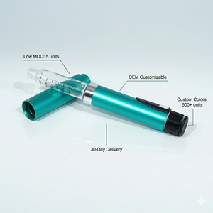 Bolígrafo de Inyección Reutilizable con Cuerpo de Vidrio y Tapa de Aluminio para Compradores Mayoristas con Logotipo OEM y Diseño de Caja Modelo <span class=keywords><strong>V3</strong></span> - Product Image 1