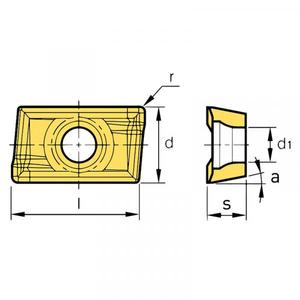 FERVI - APKT1604PDER20A Insertos de fresado M(PSH) 90 ° - EAN 8012667187712 HERRAMIENTAS ELÉCTRICAS ACCESORIOS PARA ROUTERS - Product Image 2