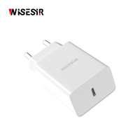 Chargeur mural rapide WISESIR 33W GaN Type-C PD 3.0 PPS avec protection OTP, efficacité de 92%, certifié CE ROHS