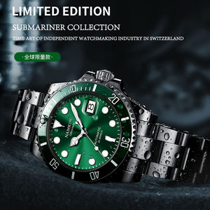 Montre mécanique exclusive pour homme personnalisée, résistante à l'eau, mouvement Miyota, cadran à aiguilles, couronne - Product Image 4