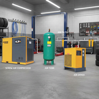 Compresseur d'air à vis à entraînement direct 90KW 110KW 132KW 160KW 185KW 0.8Mpa, machine à performance stable