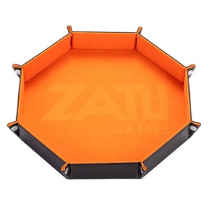 <span class=keywords><strong>Plateau</strong></span> à dés pliable en cuir PU velours doux pour les amateurs <span class=keywords><strong>de</strong></span> jeux <span class=keywords><strong>de</strong></span> société DND - Product Image 4