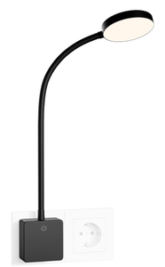 Lampe de chevet LED à commande tactile, dimmable, CCT réglable, respectueuse de l'environnement, pour la lecture et la nuit, avec prise européenne - Product Image 5