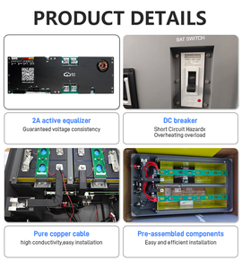 Kotak Baterai DIY EU/<span class=keywords><strong>PL</strong></span>/USA Stock 16S 51.2V 280-314Ah Dengan Pemutus Sirkuit 250A+Papan PCB+Semua Aksesoris Perakitan Lengkap - Product Image 3