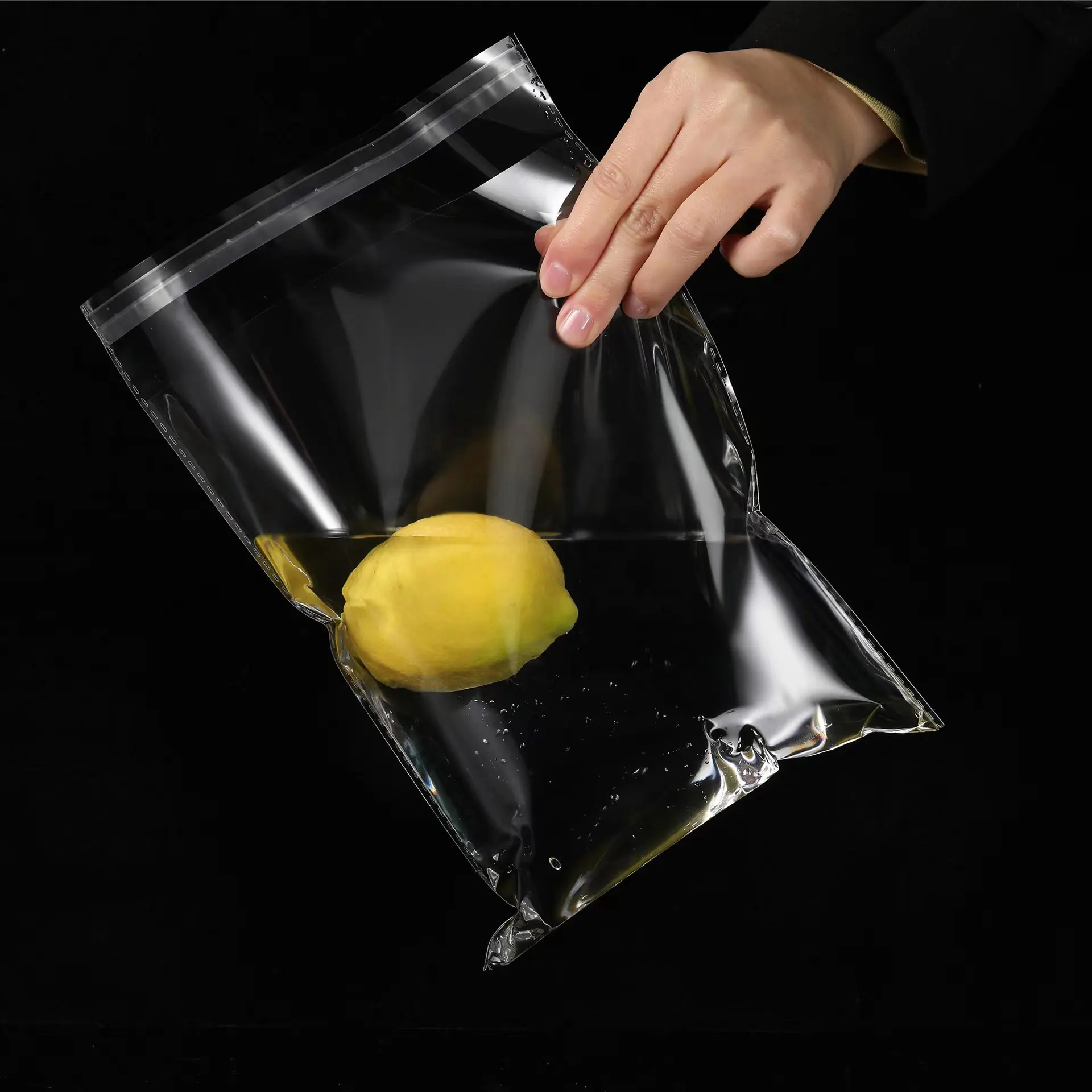 Venta al por mayor de impresión personalizada transparente autosellante adhesivo galleta caramelo ropa OPP bolsa celofán bolsa de plástico transparente para galletas