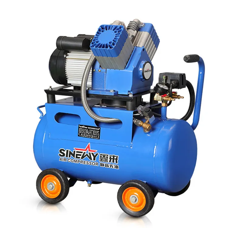 Sinewy Portable Electric Air Compresor 220V 1.2Kw Silent Oil Free Compressors Low Noise Oilless Direct Air Compressor