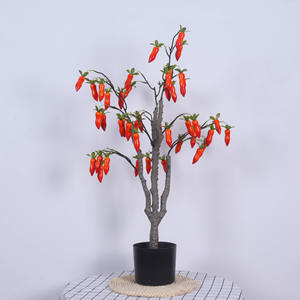 Gros Petit Artificiel Riche <span class=keywords><strong>Arbre</strong></span> Fruitier Ornement Vieux Canard Kaki En Plastique Fleur Bionique Salon Décoration - Product Image 1