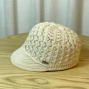 الربيع/الصيف المرأة ذروة قبعة جديدة جوفاء قناع الشاطئ شبكة قبعات عقال قبعة الصيادين في الهواء الطلق - Product Image 4