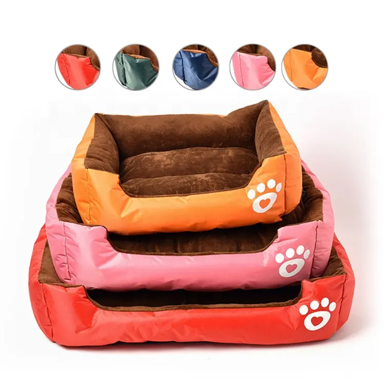 Hersteller Pink Plüsch Runde Wasch bar Luxus Hundes ofa Haustier Betten Amp Zubehör
