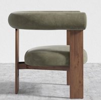Chaises de salle à manger d'intérieur en gros, construction en bois massif, design moderne avec roulettes pour l'exportation de meubles domestiques