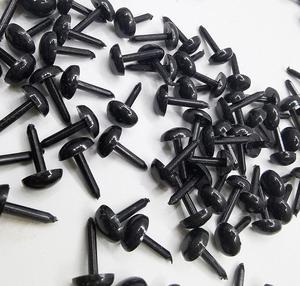 Vente en gros de 100 pièces de mini yeux de poupée en plastique Crochet animaux aiguille feutrage ours peluche noir Crochet yeux petits yeux de sécurité - Product Image 2