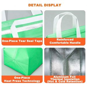 Reusable Grocery Cooler Bag Wholesale Carry Milk Tea Cake Takeaway Bag Restaurant Thermal Insulated Food Delivery Bag - Product Image 2