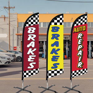 Individuelles Werbe-Swooper-Banner aus Polyester ohne Fahnenmast für Strandveranstaltungen, Promotionen, Autoreparatur-Bremsenflagge - Product Image 4