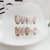 Uñas postizas acrílicas 3D hechas a mano, estilo gótico oscuro, reutilizables, con decoración de demonio y pedrería, venta al por mayor