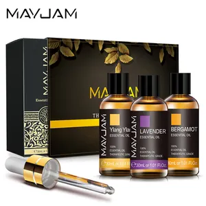 Factory Hot Sale Organic Relaxation 100% Natural Pure Diffuser Essential Oil 3 bottles gift Set hot massage oil