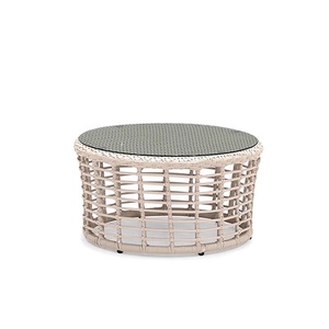 Canapé d'extérieur moderne et simple <span class=keywords><strong>de</strong></span> style nordique, <span class=keywords><strong>table</strong></span> basse assortie, mobilier <span class=keywords><strong>de</strong></span> jardin et <span class=keywords><strong>de</strong></span> balcon <span class=keywords><strong>en</strong></span> <span class=keywords><strong>rotin</strong></span> fait main, structure métallique, 1 place - Product Image 5