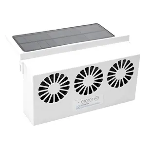 Summer New Style USB Auto Solar Ventilating Fan For Car With Ventilation and Odor Removal