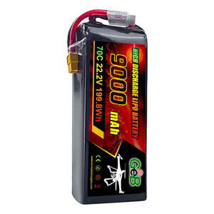 22.2V RC 드론 배터리 FPV 리포 배터리 4S 14.8V 3700/4200/5200/6000/6500/7000/8000/9000mAh 100C 6s 리포 배터리 (드론 장난감용) - Product Image 2