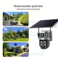 Caméra de surveillance solaire WiFi extérieure étanche à prix d'usine, grande autonomie, vision nocturne, détection humaine, mini moniteur de sécurité domestique