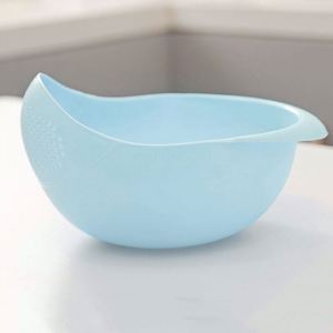 Égouttoir de cuisine simple en plastique pour fruits et légumes, passoire à riz, écologique et compatible lave-vaisselle - Product Image 4