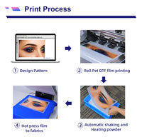 Entrega rápida XP600 Cabezal de impresión Inyección de tinta digital Transferencia de calor DTF Impresora digital Máquina de impresión de película A3 + Impresora DTF